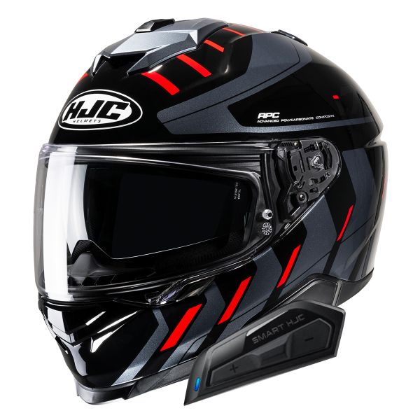 Casque Integral HJC i71 Simo MC1 + Kit Bluetooth Smart 21B Casque Integral HJC i71 Simo MC1 + Kit Bluetooth Smart 21B