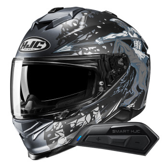 Casque Integral HJC i71 Taurus MC5SF + Kit Bluetooth Smart 11B