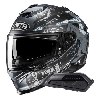 Casque Integral HJC i71 Taurus MC5SF + Kit Bluetooth Smart 21B