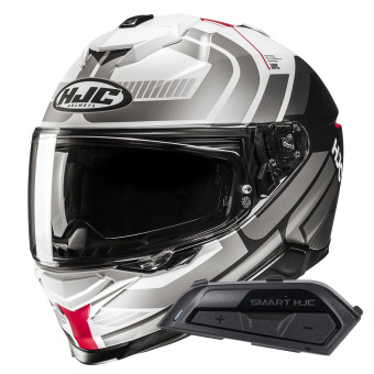 Casque Integral HJC i71 Viz MC1SF + Kit Bluetooth Smart 21B