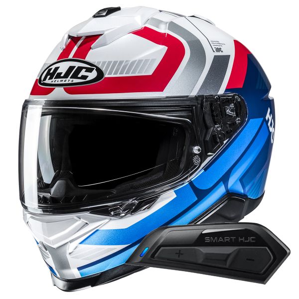 Casque Integral HJC i71 Viz MC21 + Kit Bluetooth Smart 11B