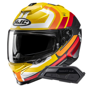 Casque Integral HJC i71 Viz MC3SF + Kit Bluetooth Smart 21B