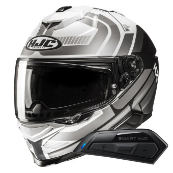 Casque Integral HJC i71 Viz MC5 + Kit Bluetooth Smart 11B