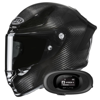 Casque Integral HJC RPHA 1 V2 Carbon Black + Kit bluetooth 5R Lite
