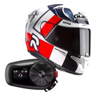 Casque Integral HJC RPHA 11 Ben Spies MC1 + Kit Bluetooth Sena 5S Solo Casque Integral HJC RPHA 11 Ben Spies MC1 + Kit Bluetooth Sena 5S Solo