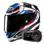 Casque Integral HJC RPHA 12 Brels MC21 + Kit Bluetooth 5S Solo