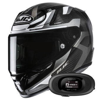 Casque Integral HJC RPHA 12 Carbon Xentra MC5 + Kit bluetooth 5R Lite