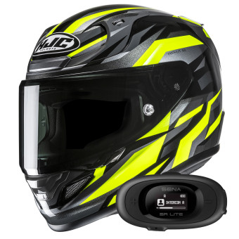 Casque Integral HJC RPHA 12 Dravix MC3H + Kit bluetooth 5R Lite