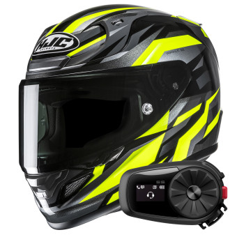 Casque Integral HJC RPHA 12 Dravix MC3H + Kit Bluetooth 5S Solo Casque Integral HJC RPHA 12 Dravix MC3H + Kit Bluetooth 5S Solo