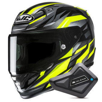Casque Integral HJC RPHA 12 Dravix MC3H + Kit Bluetooth BT Mini Casque Integral HJC RPHA 12 Dravix MC3H + Kit Bluetooth BT Mini