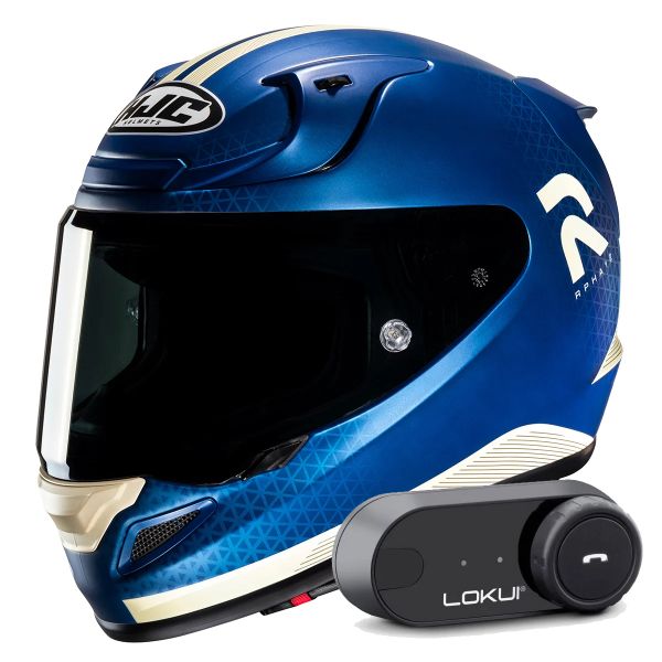 Casque Integral HJC RPHA 12 Enoth MC2SF + Kit Bluetooth Lokui K30