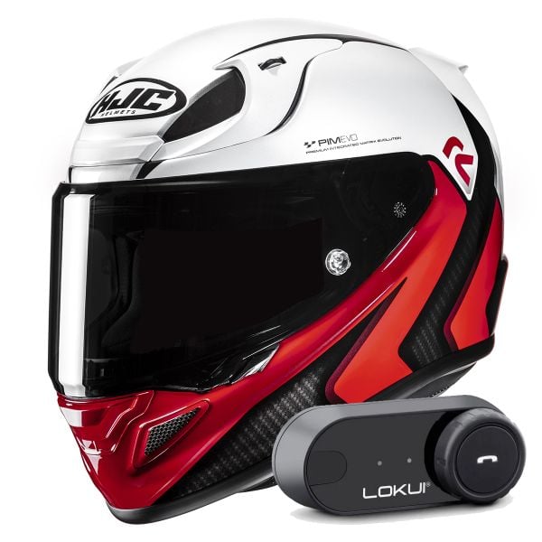 Casque Integral HJC RPHA 12 Kos MC1 + Kit Bluetooth Lokui K30 Casque Integral HJC RPHA 12 Kos MC1 + Kit Bluetooth Lokui K30