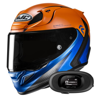 Casque Integral HJC RPHA 12 Kos MC27SF + Kit bluetooth 5R Lite Solo