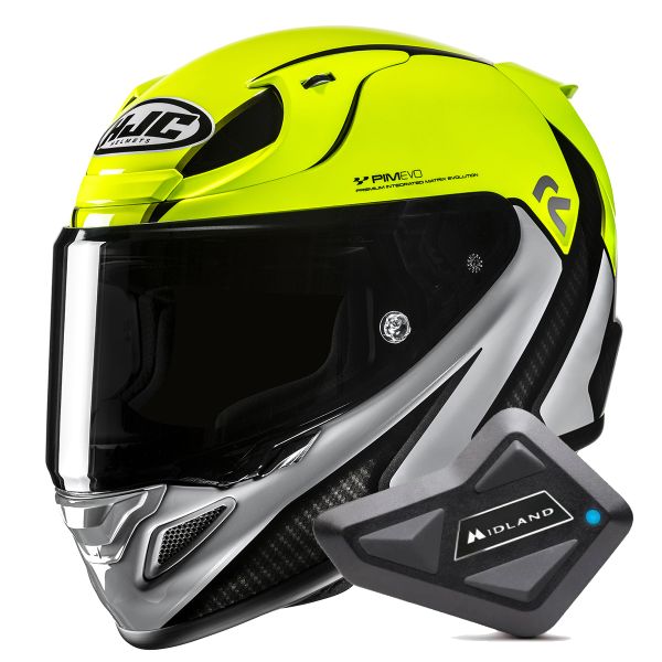 Casque Integral HJC RPHA 12 Kos MC3H + Kit Bluetooth BT Mini Casque Integral HJC RPHA 12 Kos MC3H + Kit Bluetooth BT Mini