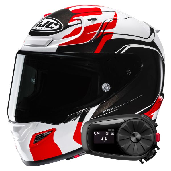 Casque Integral HJC RPHA 12 Lawin MC1+Kit Bluetooth 5S Solo