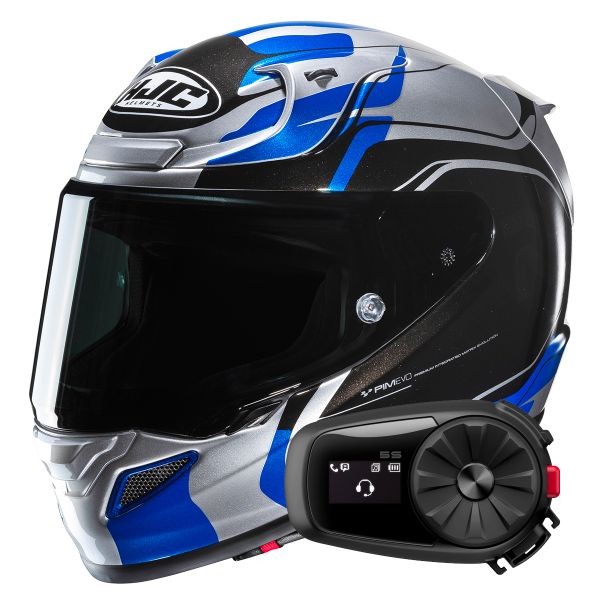 Casque Integral HJC RPHA 12 Lawin MC2+Kit Bluetooth 5S Solo