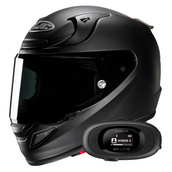 Casque Integral HJC RPHA 12 Matte Black+ Kit bluetooth 5R Lite Solo