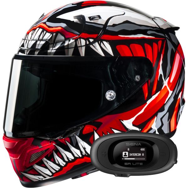 Casque Integral HJC RPHA 12 Maximized Venom Marvel + Kit bluetooth 5R Lite