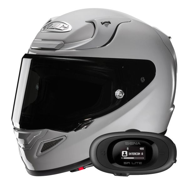 Casque Integral HJC RPHA 12 N. Grey+ Kit bluetooth 5R Lite Solo