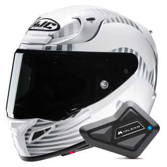 Casque Integral HJC RPHA 12 Ottin MC10 + Kit Bluetooth BT Mini