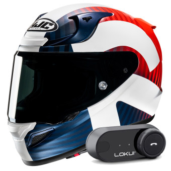 Casque Integral HJC RPHA 12 Ottin MC21SF + Kit Bluetooth Lokui K30