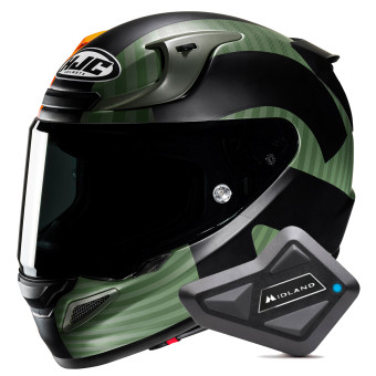 Casque Integral HJC RPHA 12 Ottin MC47SF + Kit Bluetooth BT Mini