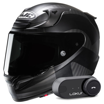 Casque Integral HJC RPHA 12 Ottin MC5SF + Kit Bluetooth Lokui K30
