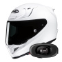 Casque Integral HJC RPHA 12 Pearl White+ Kit bluetooth 5R Lite Solo