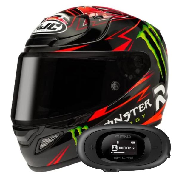 Casque Integral HJC RPHA 12 Quartararo Replica + Kit bluetooth 5R Lite