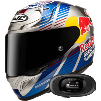 Casque Integral HJC RPHA 12 Red Bull Austin GP 2 MC21 + Kit bluetooth 5R Lite