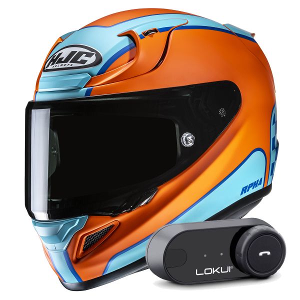 Casque Integral HJC RPHA 12 Respon MC27SF + Kit Bluetooth Lokui K30