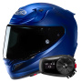 Casque Integral HJC RPHA 12 Semi Flat Metalic Blue+ Kit Bluetooth 5S Solo