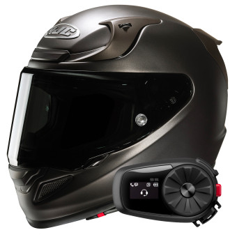 Casque Integral HJC RPHA 12 Semi Flat Titanium+ Kit Bluetooth 5S Solo Casque Integral HJC RPHA 12 Semi Flat Titanium+ Kit Bluetooth 5S Solo