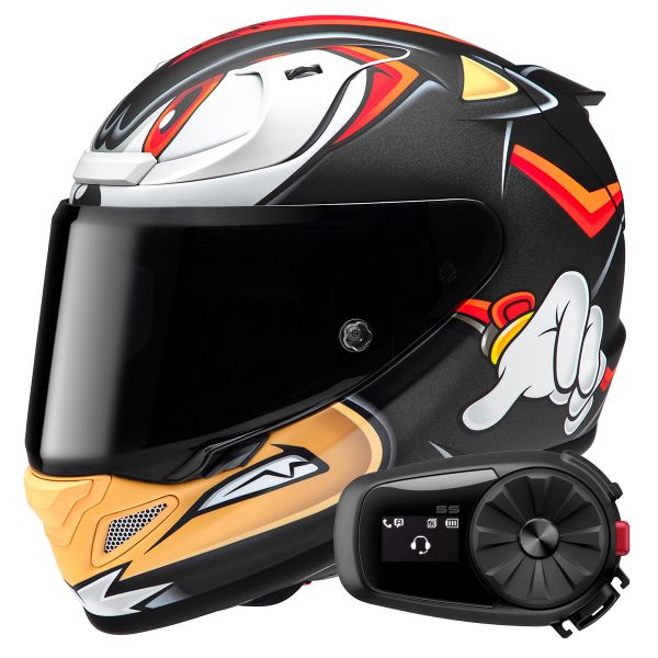 Casque Integral HJC RPHA 12 Shadow The Hedgehog MC1SF + Kit Bluetooth 5S