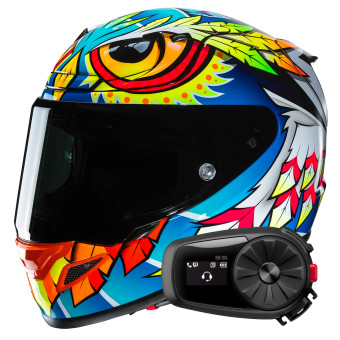 Casque Integral HJC RPHA 12 Spasso MC3H+ Kit Bluetooth 5S Solo