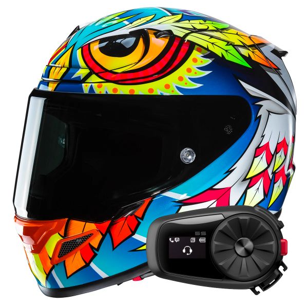 Casque Integral HJC RPHA 12 Spasso MC3H+ Kit Bluetooth 5S Solo