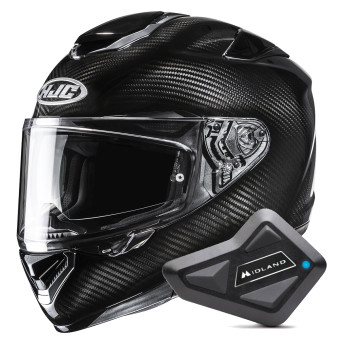 Casque Integral HJC RPHA 72 Carbon Black + Kit Bluetooth BT Mini