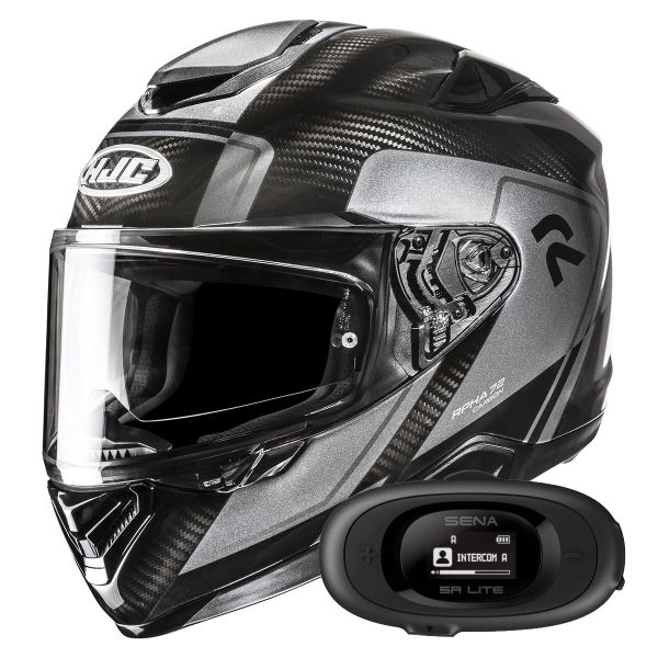 Casque Integral HJC RPHA 72 Carbon Fynex MC5 + Kit bluetooth 5R Lite Solo