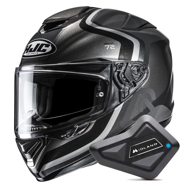Casque Integral HJC RPHA 72 Ernem MC5 + Kit Bluetooth BT Mini