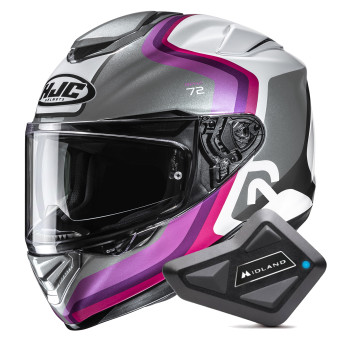 Casque Integral HJC RPHA 72 Ernem MC8 + Kit Bluetooth BT Mini Casque Integral HJC RPHA 72 Ernem MC8 + Kit Bluetooth BT Mini