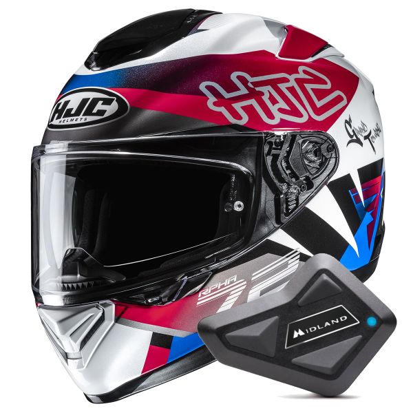 Casque Integral HJC RPHA 72 Goldy MC21 + Kit Bluetooth BT Mini