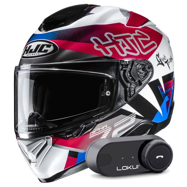 Casque Integral HJC RPHA 72 Goldy MC21 + Kit Bluetooth Lokui K30