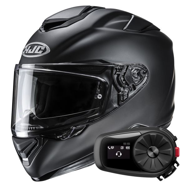 Casque Integral HJC RPHA 72 Matte Black + Kit Bluetooth 5S Solo