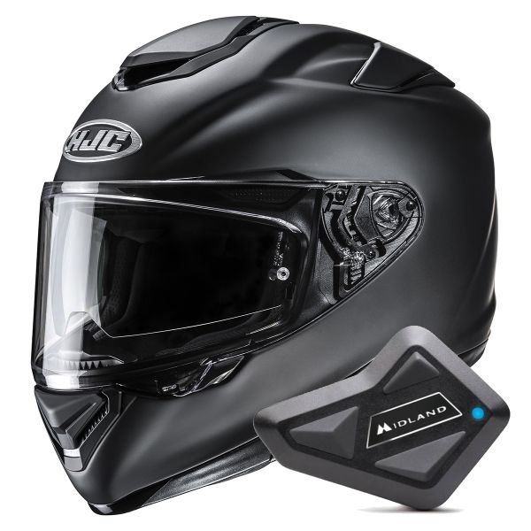 Casque Integral HJC RPHA 72 Matte Black + Kit Bluetooth BT Mini