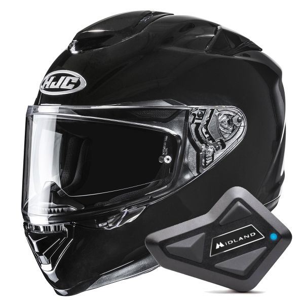 Casque Integral HJC RPHA 72 Metal Black + Kit Bluetooth BT Mini