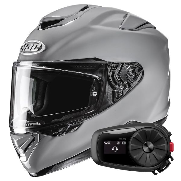 Casque Integral HJC RPHA 72 N.Gray + Kit Bluetooth 5S Solo