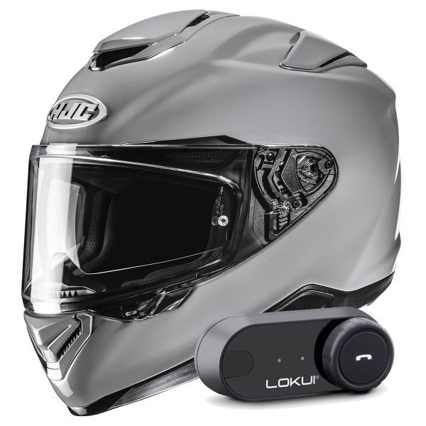 Casque Integral HJC RPHA 72 N.Gray + Kit Bluetooth Lokui K30