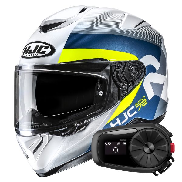 Casque Integral HJC RPHA 72 Phyta MC3H + Kit Bluetooth 5S Solo