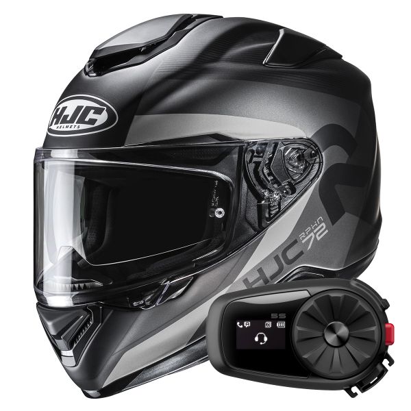 Casque Integral HJC RPHA 72 Phyta MC5SF + Kit Bluetooth 5S Solo