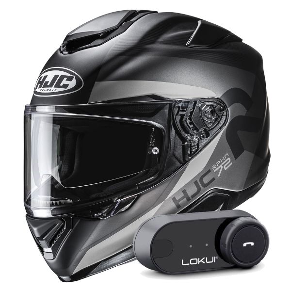 Casque Integral HJC RPHA 72 Phyta MC5SF + Kit Bluetooth Lokui K30